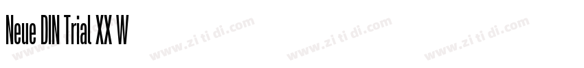 Neue DIN Trial XX W字体转换